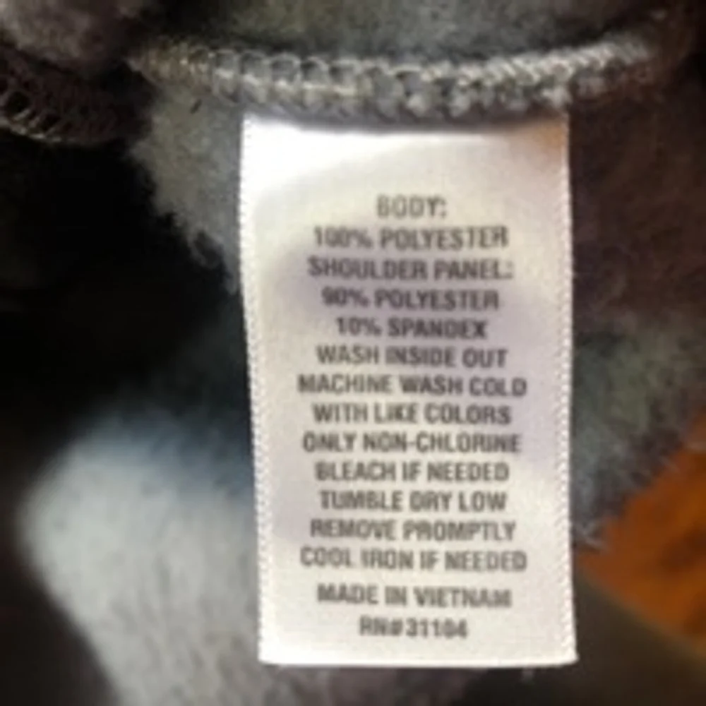 Women's Zelos Fleece Jacket Size M Gray and Black - Picture 6 of 6